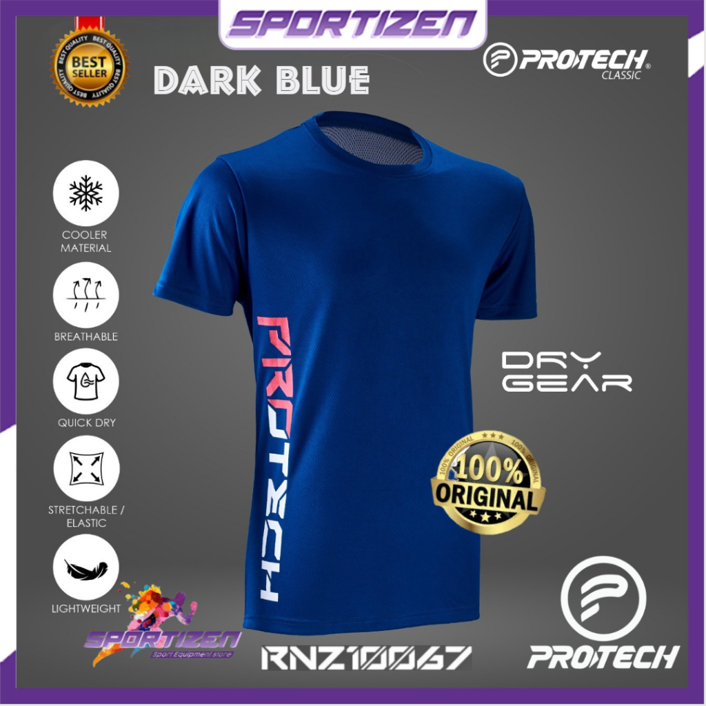 BAJU KAOS JERSEY BADMINTON BULUTANGKIS PROTECH DRY FIT SPORT GRAFIC TSHIRT RNZ10067 ORIGINAL