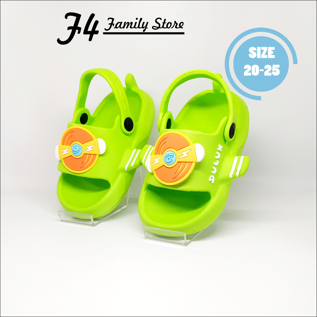 MD79 - Sendal Anak Laki Laki Usia 1 3 Tahun Tali Belakang Motif Hiu Robot Terbaru 2023