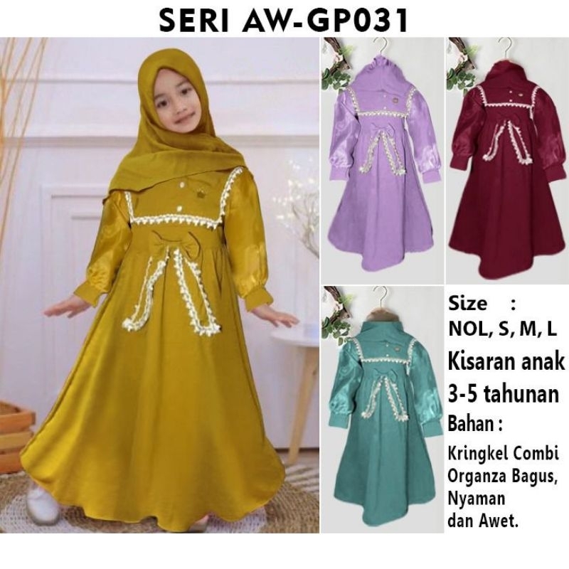 gamis anak 2-3tahun
