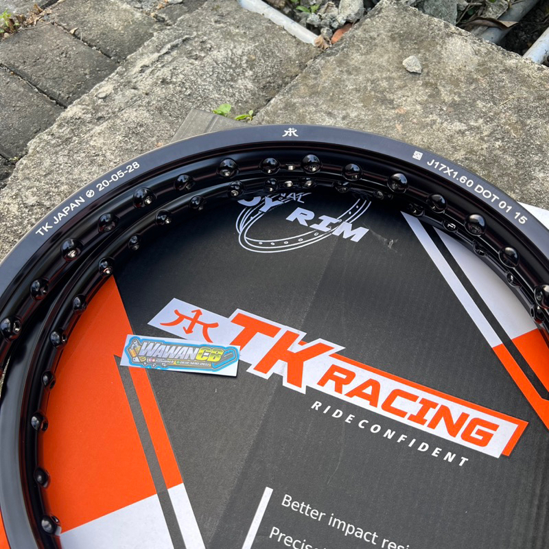 Velg TK racing Hitam ukuran 160 160 Ring 17