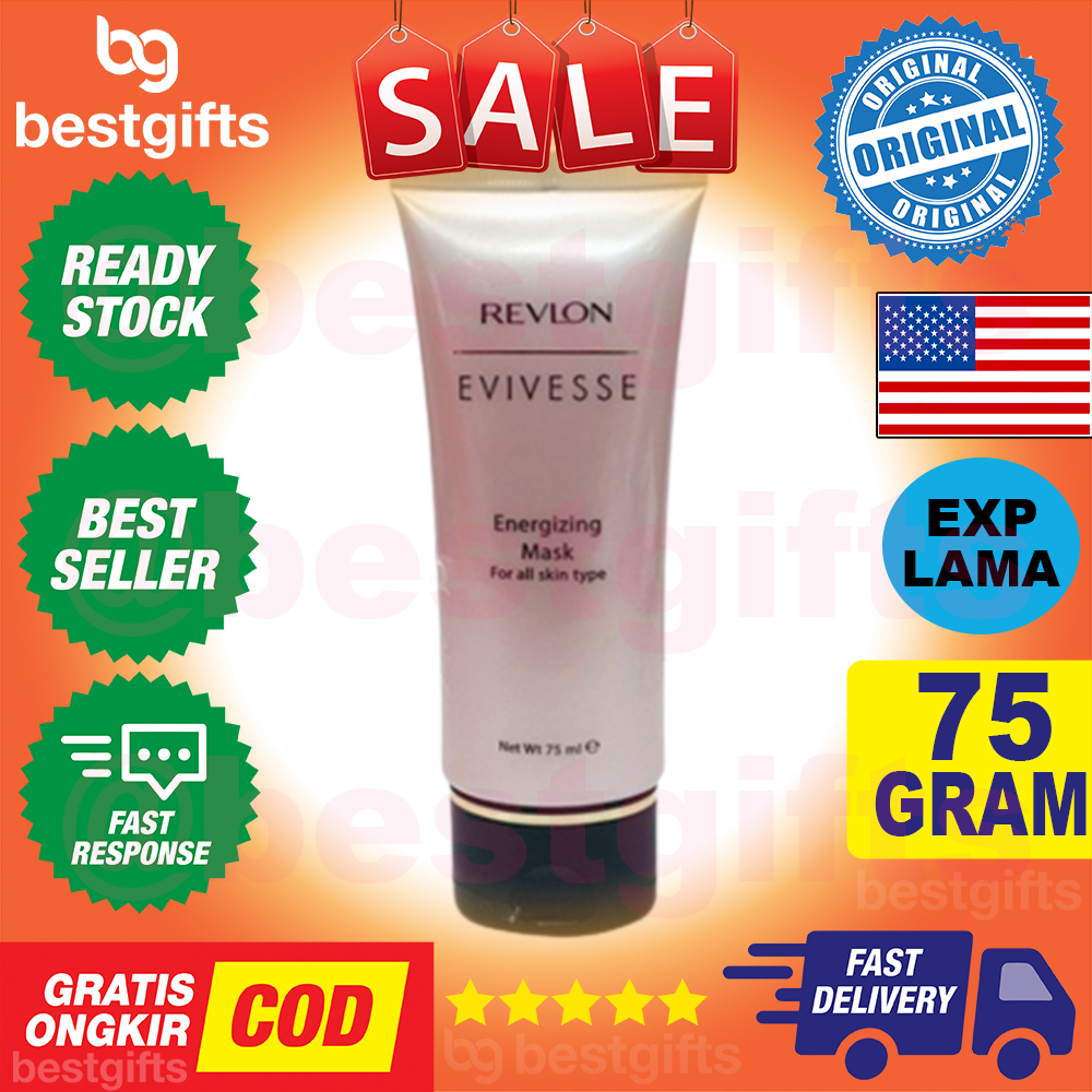 REVLON EVIVESSE ENERGIZING MASK MASKER PEEL OFF Menyegarkan Dan Mengangkat Kotoran Di Wajah 75 GRAM