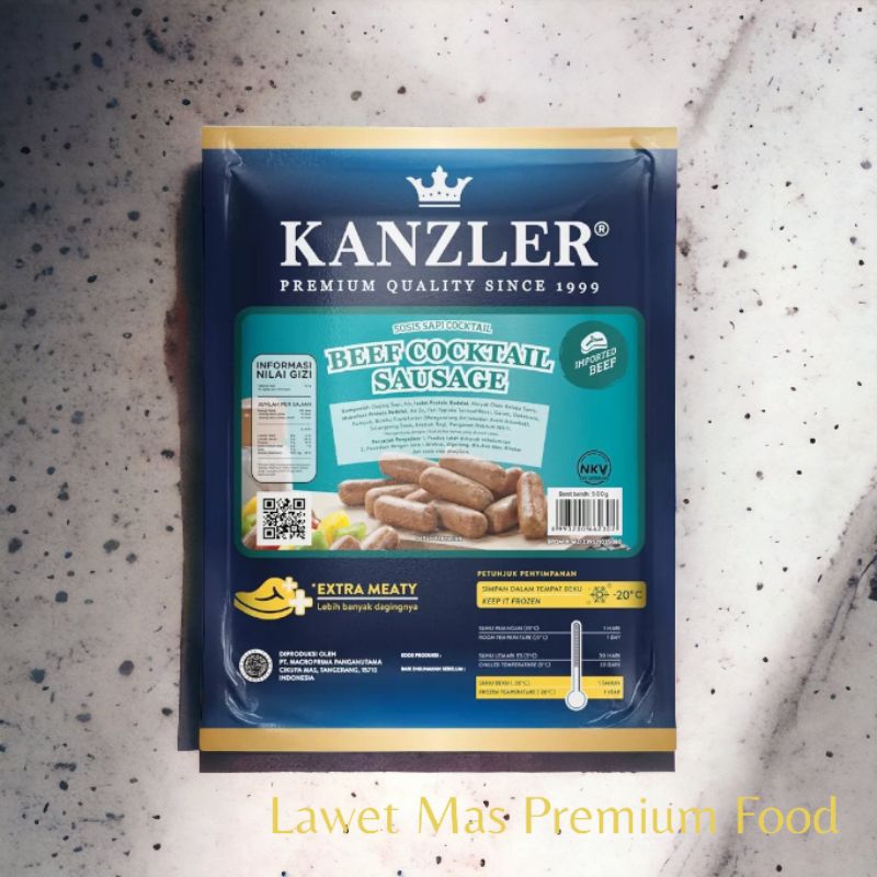 

kanzler beef cocktail sausage 500gr