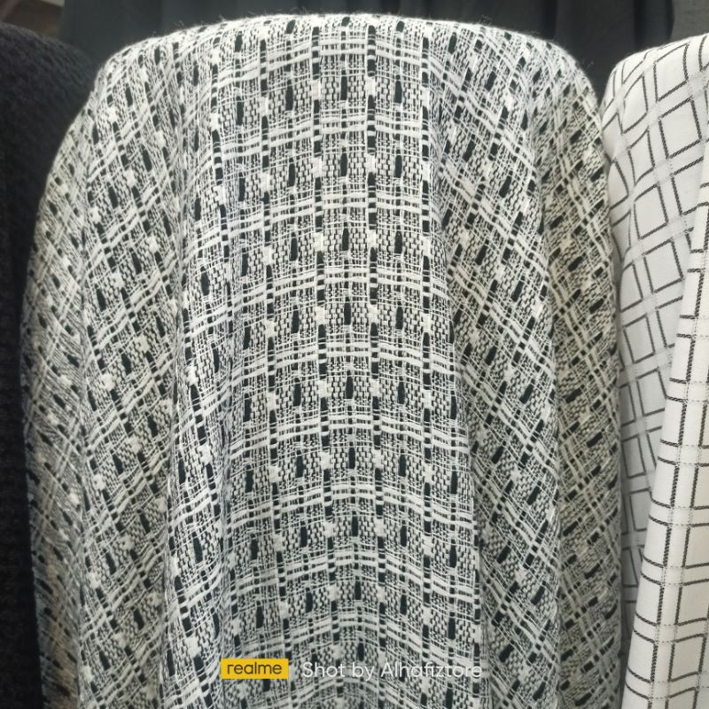 bahan Tweed Blazer Tebal