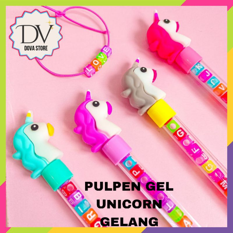 

PULPEN GEL UNICORN GELANG ALAT TULIS SEKOLAH LUCU