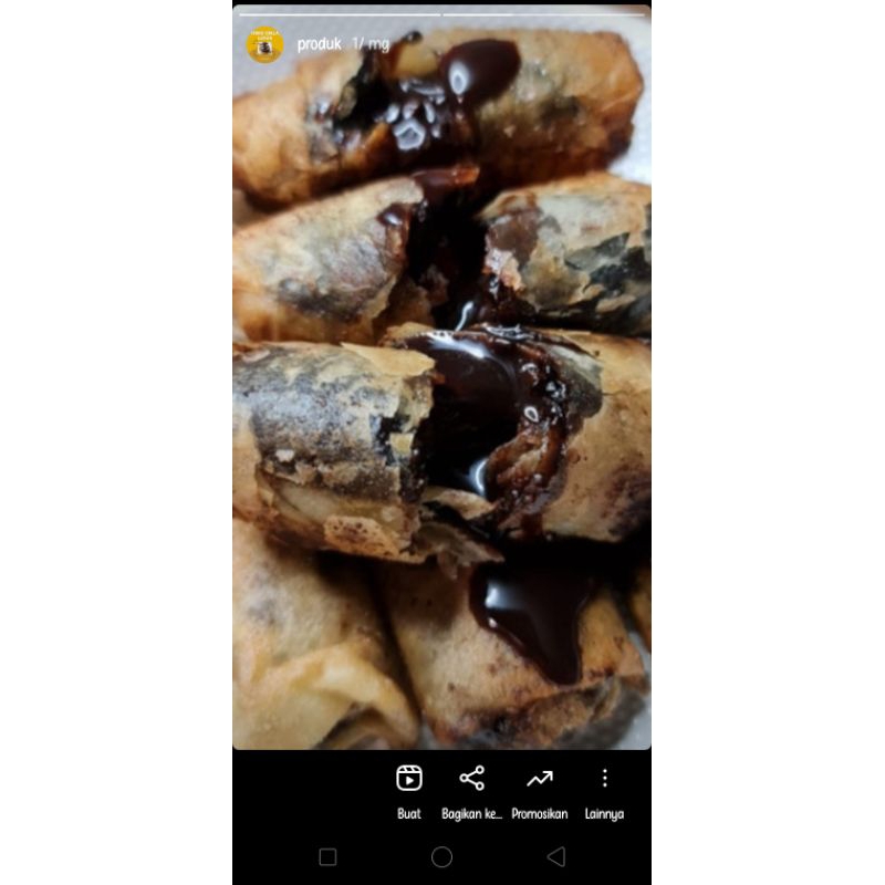 

pisang coklat lumer