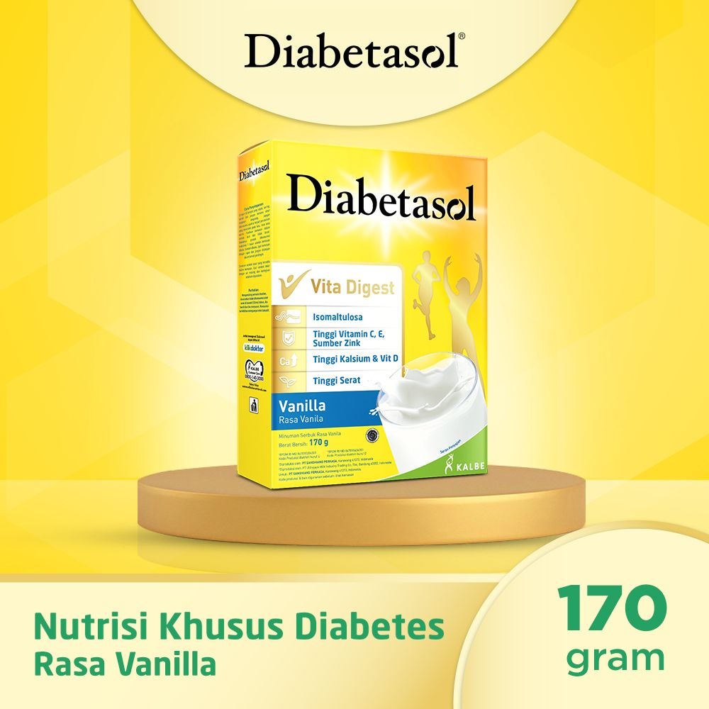 

Diabetasol 170g - Susu Nutrisi Untuk Diabetes