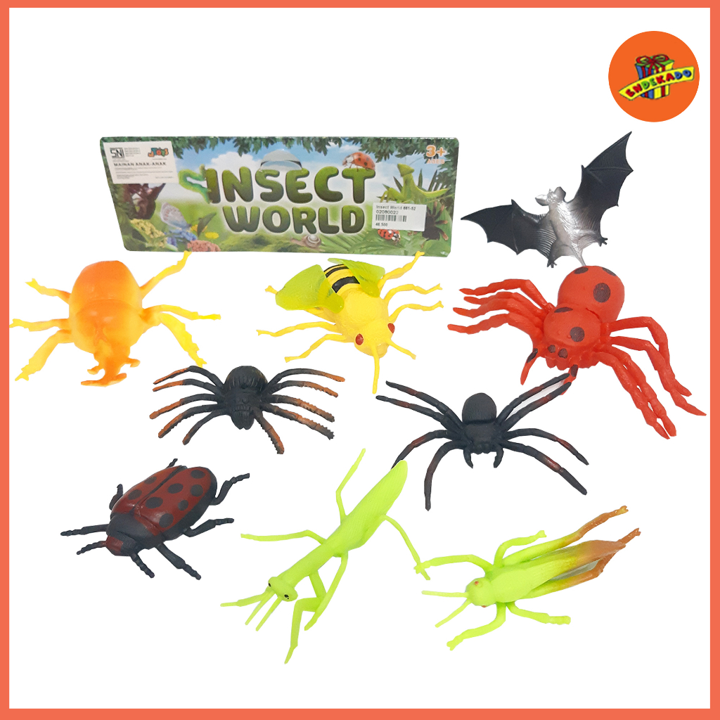 Mainan replika serangga bahan karet / serangga INSECT WORLD