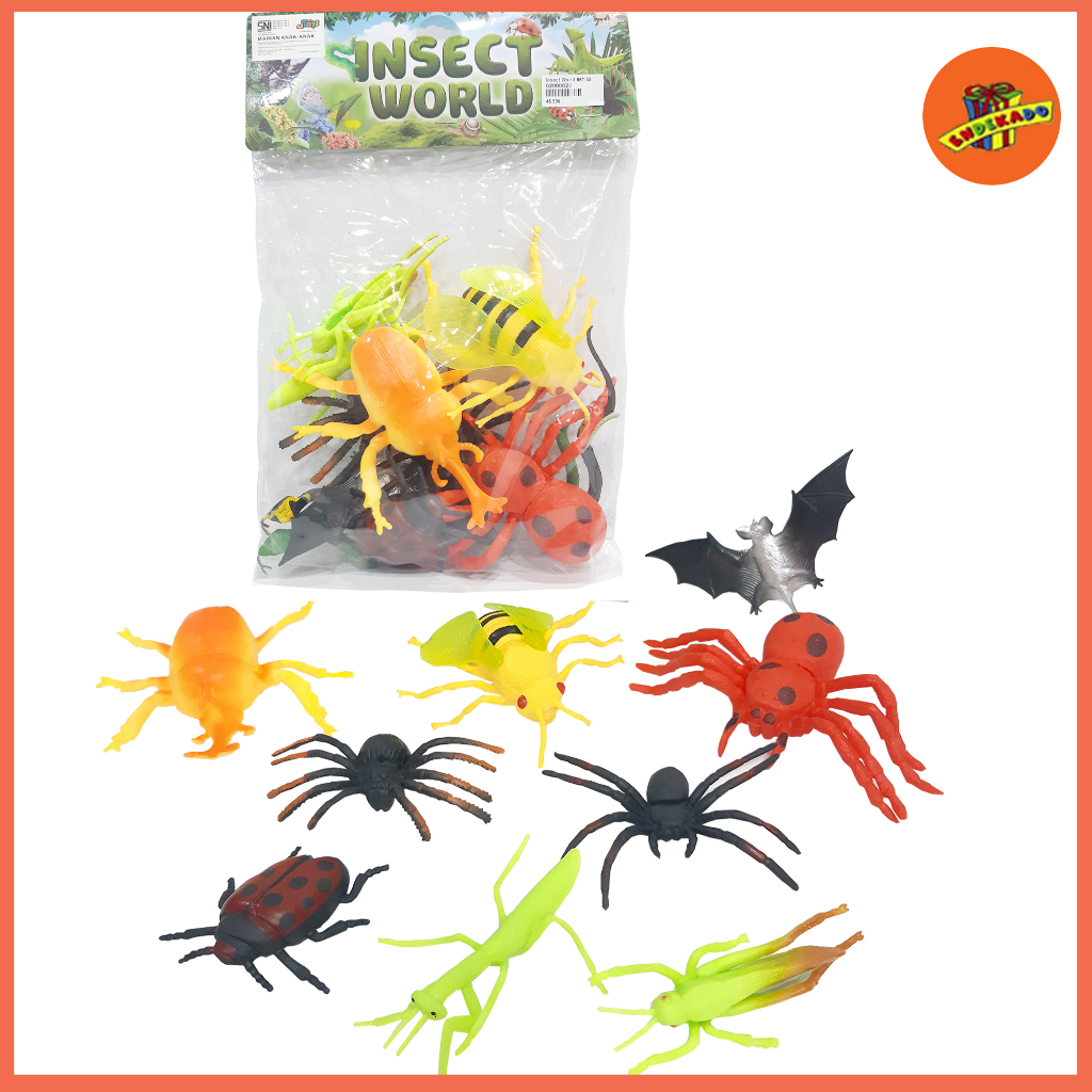 Mainan replika serangga bahan karet / serangga INSECT WORLD