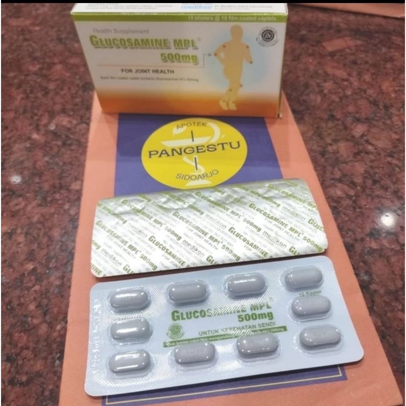 Glucosamine MPL 500 mg 1 Strip 10 Kaplet / Glucosamin Medikon 500mg / Glukosamine Glukosamin Gucosam