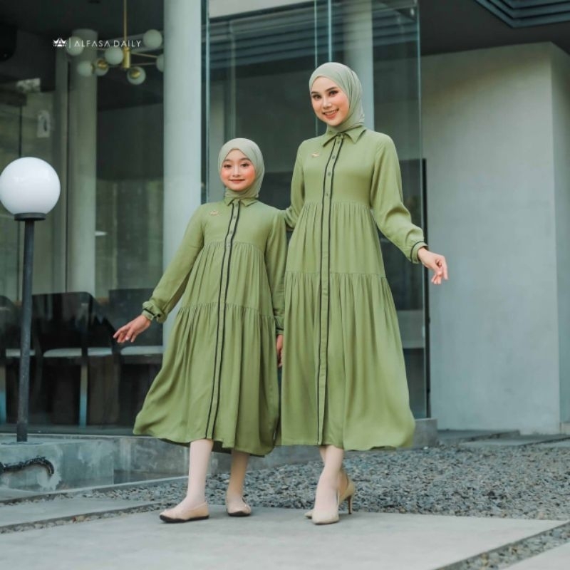 JEMMA / JEMA MIDI DRESS COUPLE MOM & KIDS ALFASA DAILY