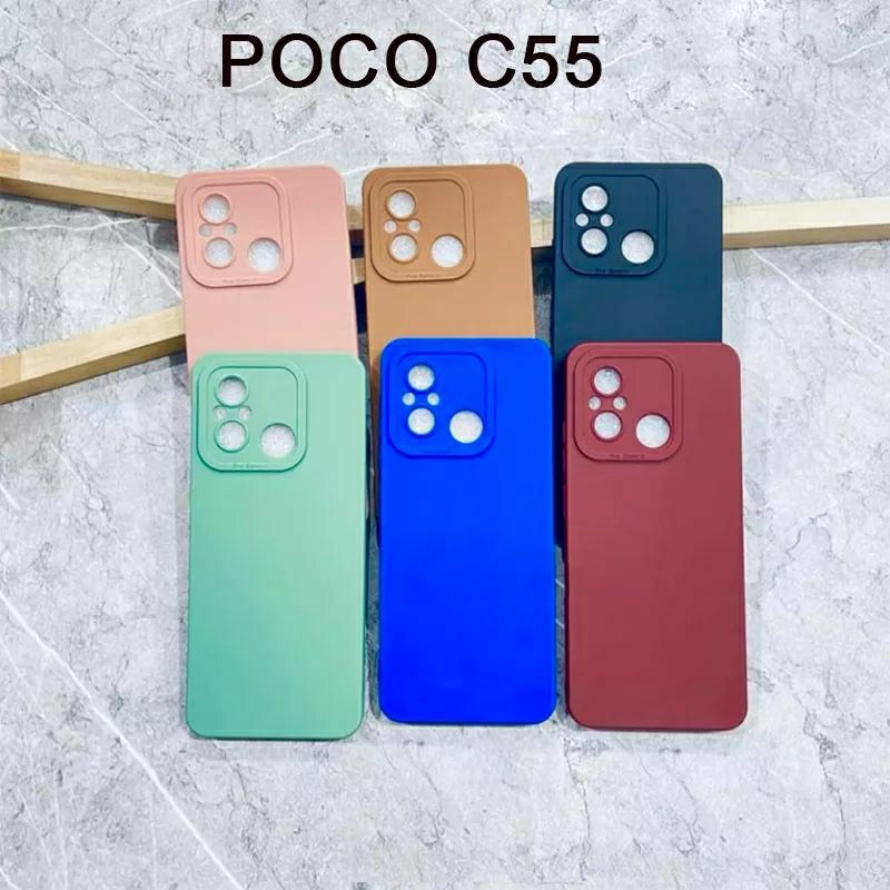 Softcase Slicon  Macaron POCO C55