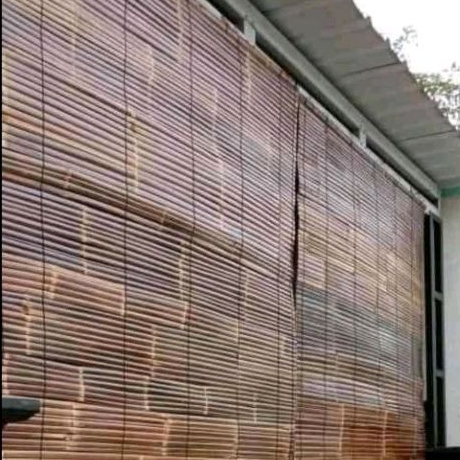 Tirai Bambu T 1.5M x L 1.5M - Tirai Kulit Bambu - Kerai Bambu Wulung - Kerai Bambu Hitam -  Krey Bam