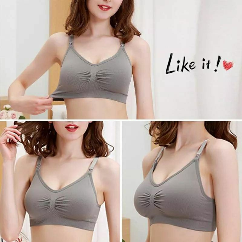 Bra Ibu Menyusui / Bra Ibu Hamil / Bra Fashion Jumbo / Bra Tanpa Kawat Polos / Bra Rajut
