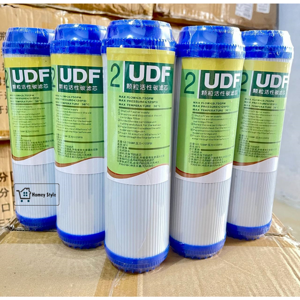 BELI 1 GRATIS 1 FL 264 Elemen Filter Pemurni Air Karbon Aktif Granular 10" Inch UDF Tempurung Kelapa