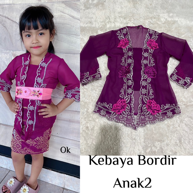 kebaya jadi bordiran Anak2