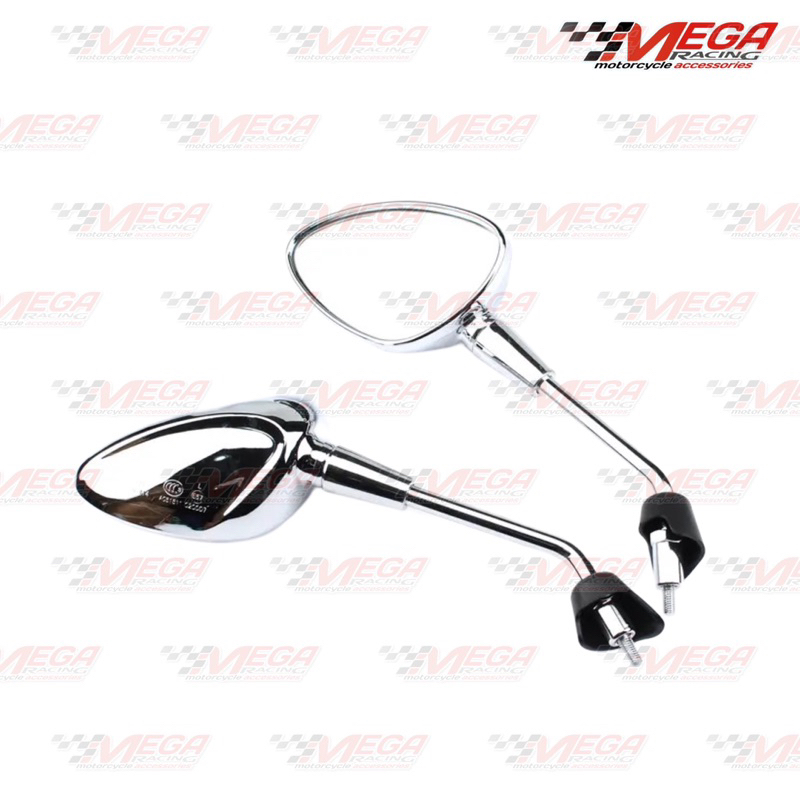 Spion Vespa Sprint Primavera Chrome &amp; Black Kaca Spion Motor Universal Nmax Pcx Aerox Xmax Adv Vario Beat Scoopy Rx King Vixion Genio Vazzio 110 125 150 155 160 Dll