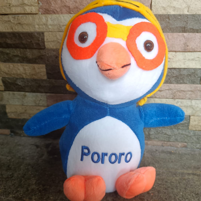 Mainan anak karakter pororo Boneka karakter pororo bahan halus dan lembut harga terjangkau