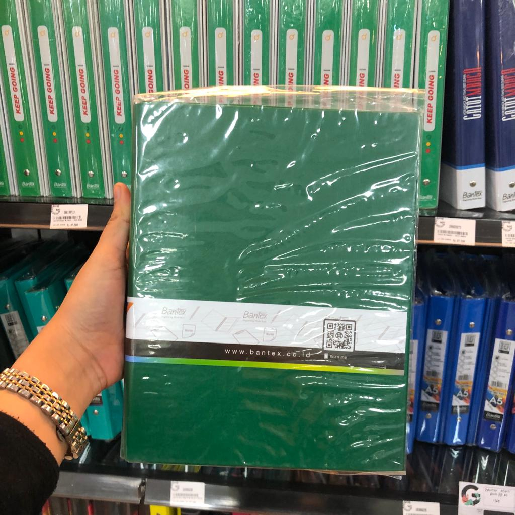 

Gramedia - Bantex - Multiring Loose Leaf Binder A5 Warna Grass Green