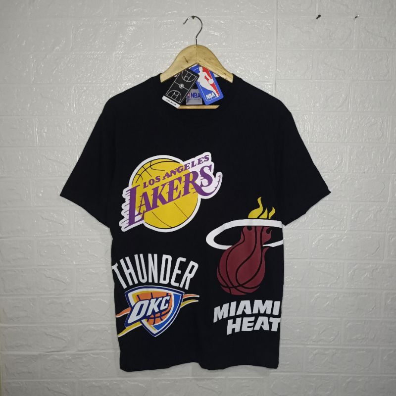 KAOS NBA PRIA FULL TAG LENGAN PENDEK T SHIRT NBA LAKERS KAOS KAOS BULLS KAOS BANTENG KAOS BASKET KAO