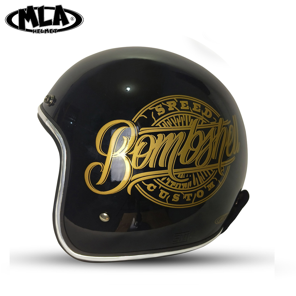 HELM BOGO PREMIUM / KBS RETRO BASIC BOMBSHELL -/HELM PRIA DAN WANITA DEWASA SNI