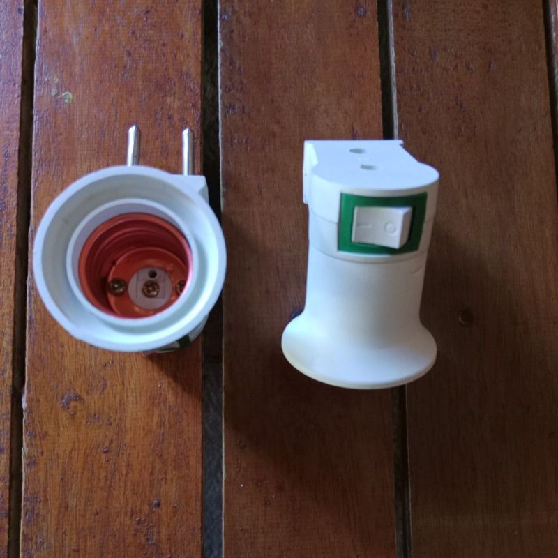 steker Gepeng, fitting saklar on/off, fitting gantung, fitting 2 kombinasi & fitting colok lurus