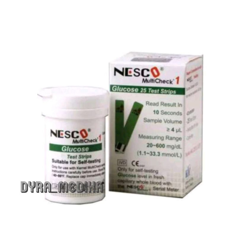 NESCO STRIP GULA DARAH / STIK GULA DARAH NESCO / STRIP GLUCOSE NESCO