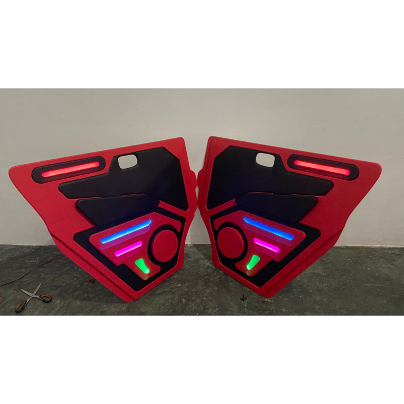 DOORTRIM PINTU MOBIL VARIASI CUSTOM GRAND MAX PICK UP FULL LAMPU LED