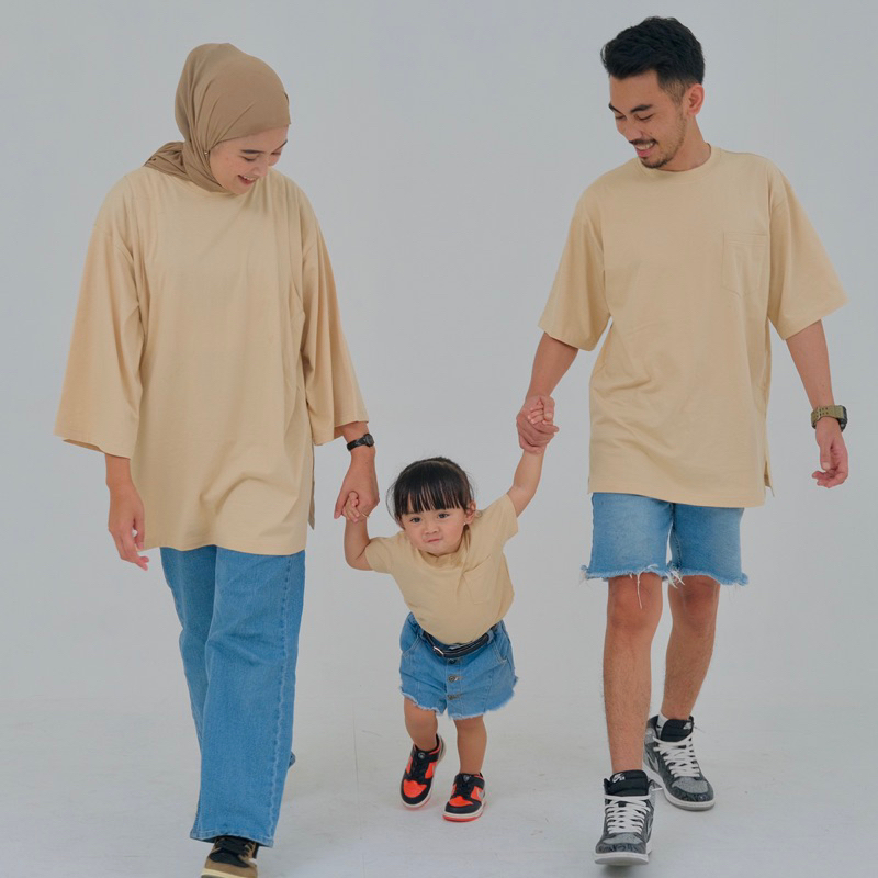 Naliza- Ghea Kaos Oversize Family Couple