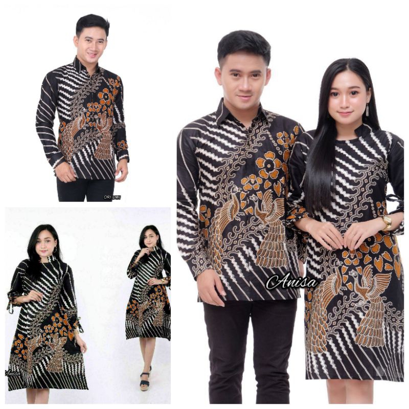 Maura Couple - Sania Ruffle Batik Couple Ori Ndoro Jowi DNT Garansi Termurah Shopee