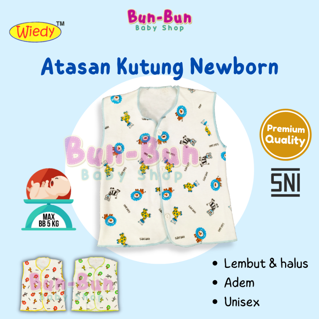 SNI Baju Bayi Atasan Kutung Perlengkapan Baby Baru Lahir New Born Cowok Cewek Perempuan Pakaian Mura