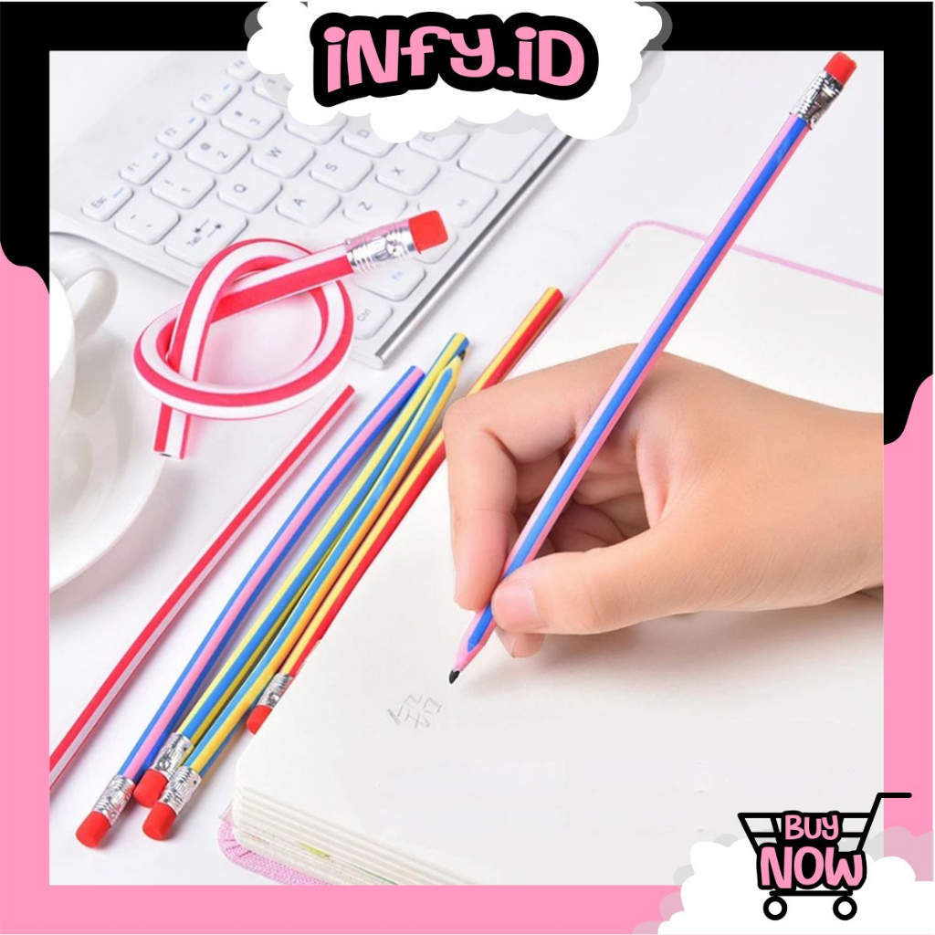 

INFY - Pensil Flexsible Lentur Pensil Gulung Unik Lucu S069