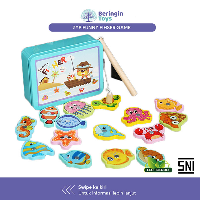 Mainan Edukasi - Funny Fisher Game ZYP - Mainan Puzzle - Mainan Pancing Magnet