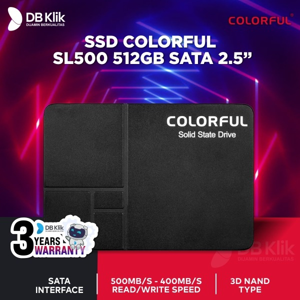 SSD Colorful SL500 512GB SATA 2.5 Inch - SSD Colorful 512GB 2.5&quot; SATA