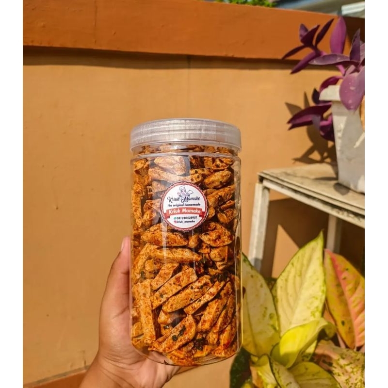 

BASRENG STIK KRIUKMAMAKE Pedas daun jeruk toples 1000ml