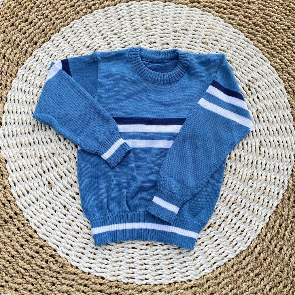 Sweater rajut asli rajut tebal baju hangat bayi lengan panjang