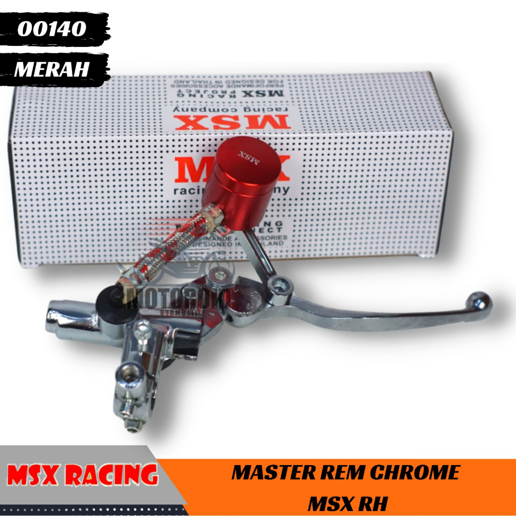 Master Rem Tabung Cnc Kanan RH Universal Racing Silver Chrome