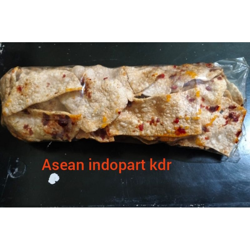 

Camilan Krupuk Ketela pedas manis (Cesbul)