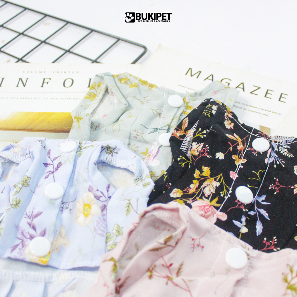 baju kucing anjing kelinci monyet lucu murah aksesoris hewan kecil - BUKI HAWAIIAN DRESS
