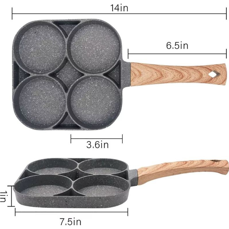 Wajan/Cetakan telur / FRY pan 4in EGG PAN