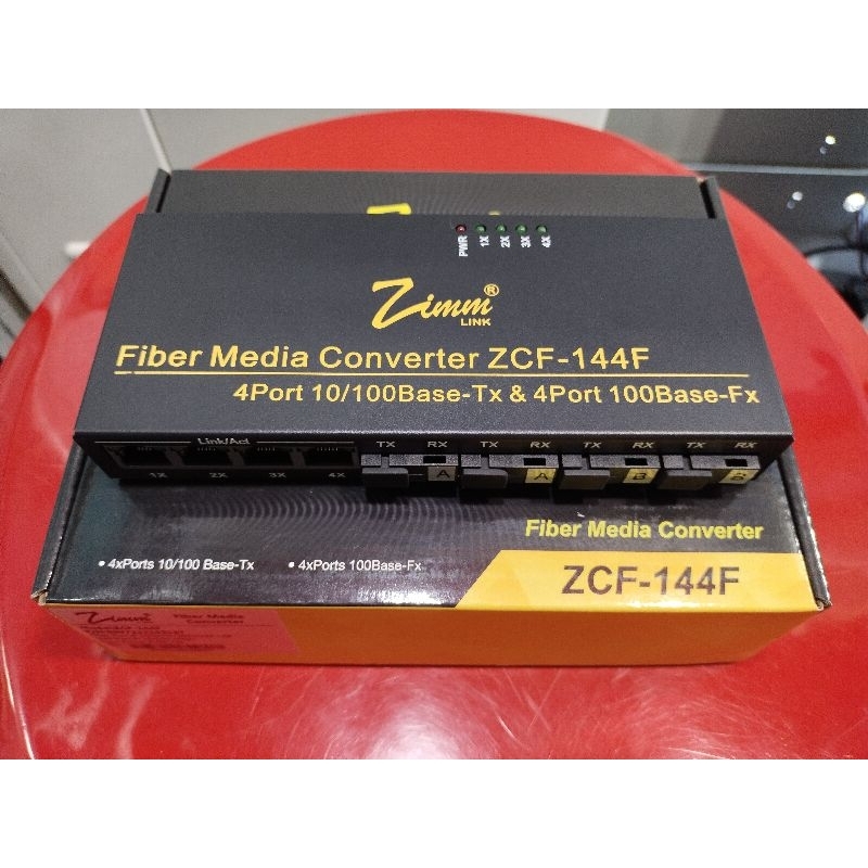 FIBER MEDIA CONVERTER ZIMMLINK ZCF-144F