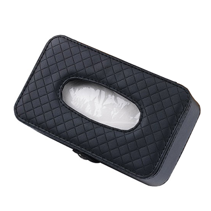 【Large】Tempat Tisu Mobil / Kotak Tissue Kulit Mobil Gantung Car Visor Box Mewah Estetik Hiasan Universal