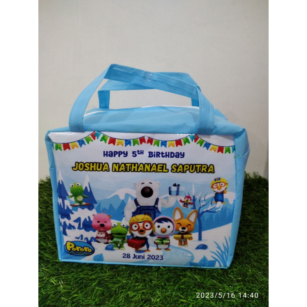 

tas ultah souvenir resleting / tas souvenir / tas resleting / goodiebag / tas souvenir ukuran 25x13x20