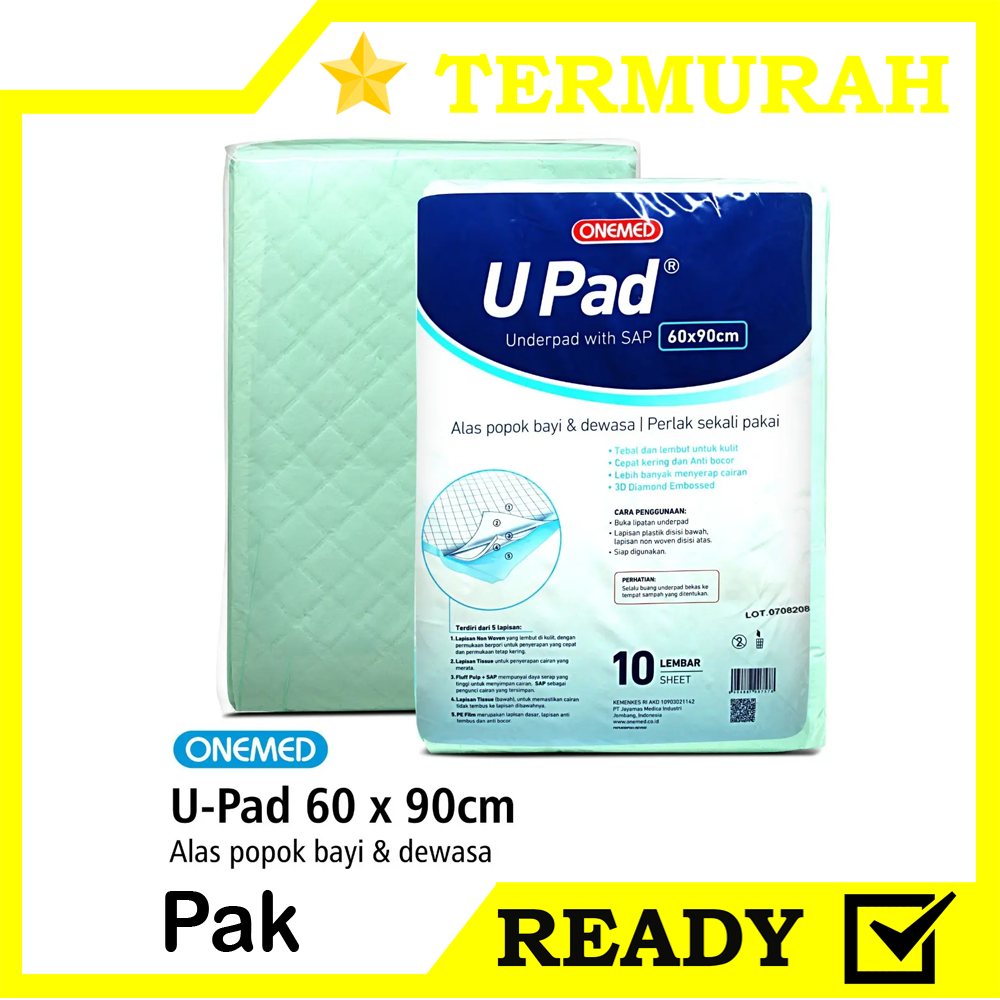 Grosir Pasar Pramuka Underpad 60x90cm Onemed Pak Isi 10 Lembar