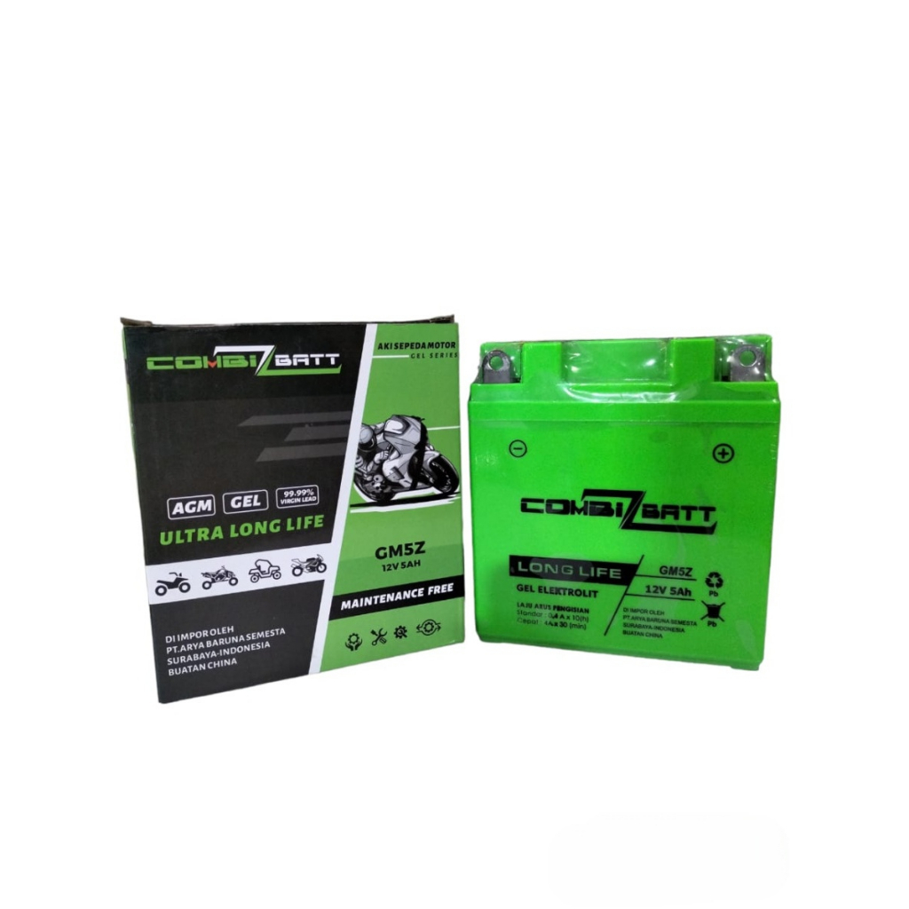 Aki Kering Combiz Batt Gel GM5Z combiz Astrea Grand Legenda Supra 100 Series Shogun Shogun 110 Smash