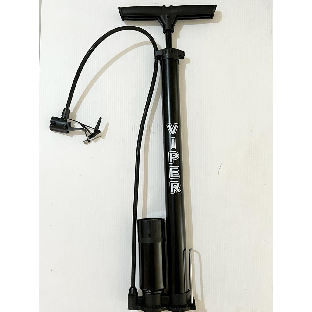 Alat Pompa Ban Sepeda Besar Meteran Besi Mini Bicycle Pump Viper