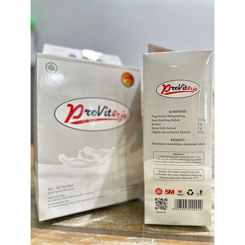 

SUSU KAMBING ETAWA WITH ROYAL JELLY PROVITERJE SUSU KAMBING 4 BOX ISI 200 SACHET