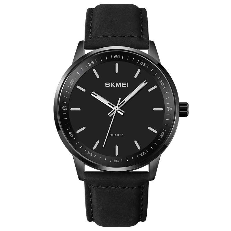 Jam Tangan Analog Pria Waterproof Quartz Desain Dial Elegan Material Kaca Keras Anti Air Berkualitas