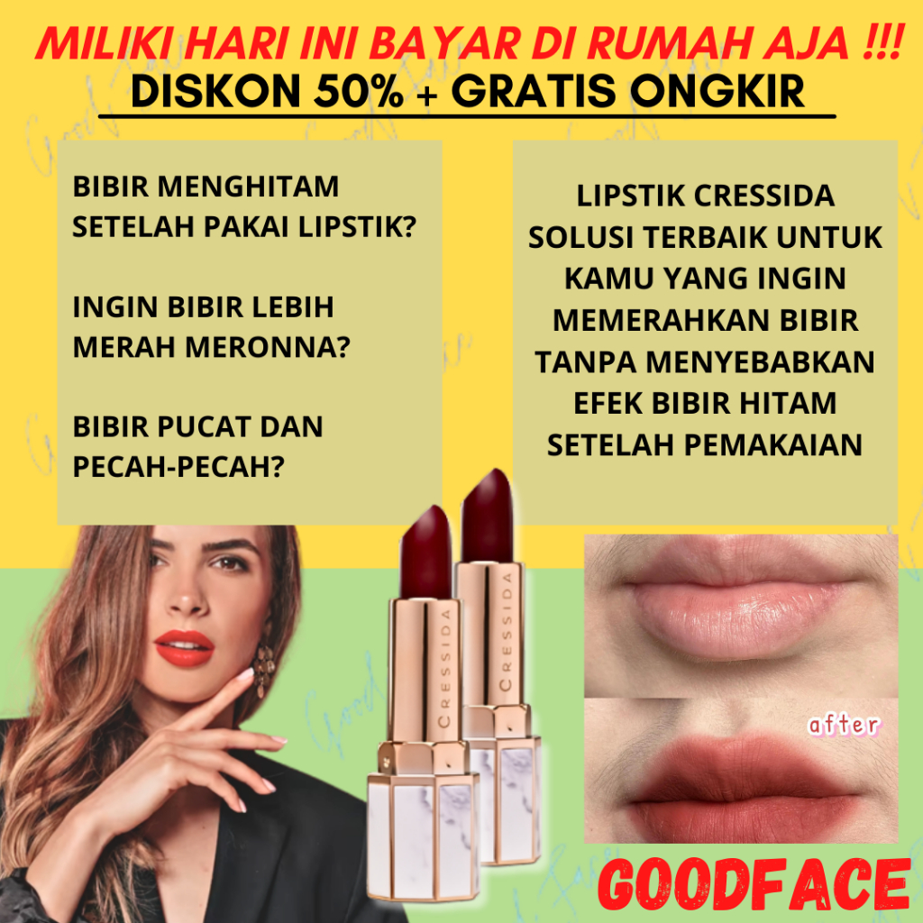 CRESSIDA Lipstick 4,3 gr - Super Moist and Longlast