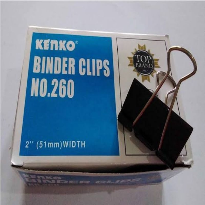 

[ DUS / 12 BOX ] BINDER CLIP NO. 260 JOYKO / PENJEPIT KERTAS / CLIP