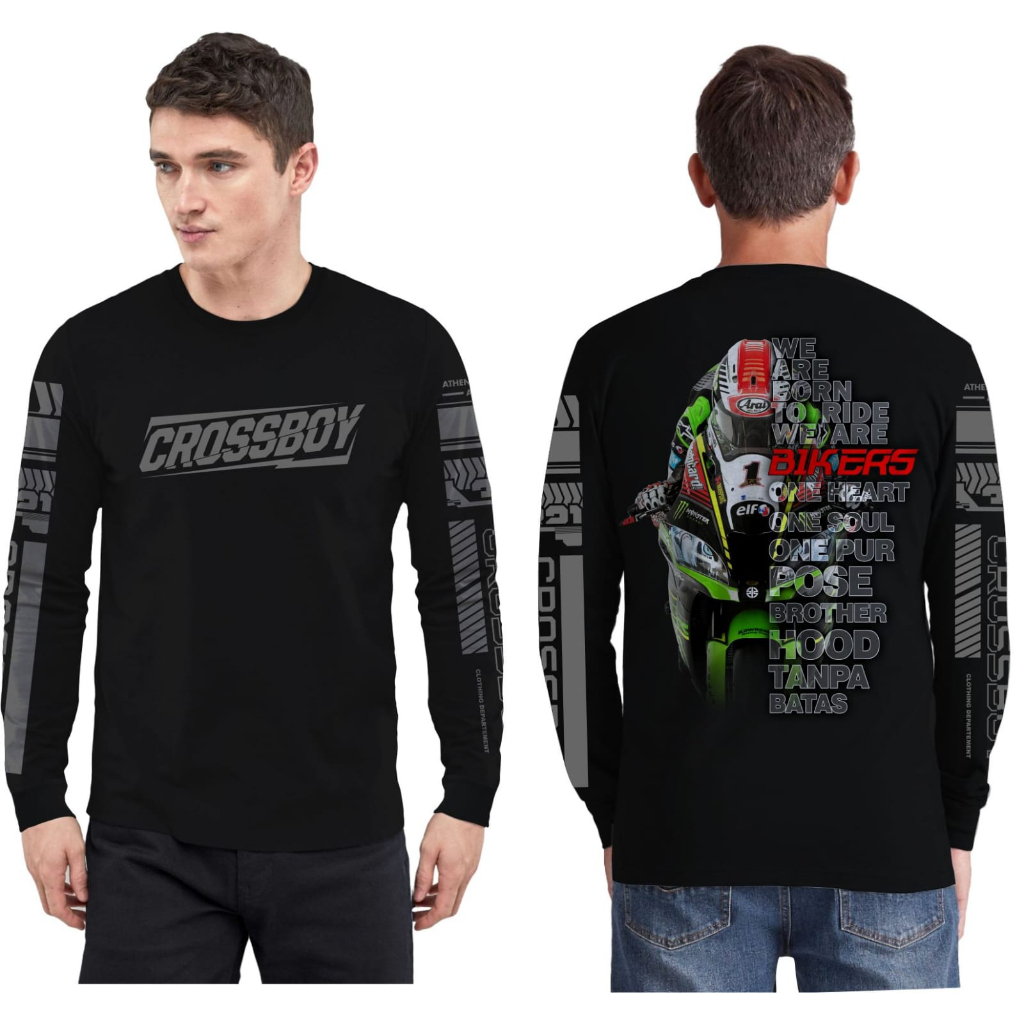 Baju kaos pria dewasa tangan panjang / kaos pria sunmori lengan panjang / pakaian dewasa cotton comb